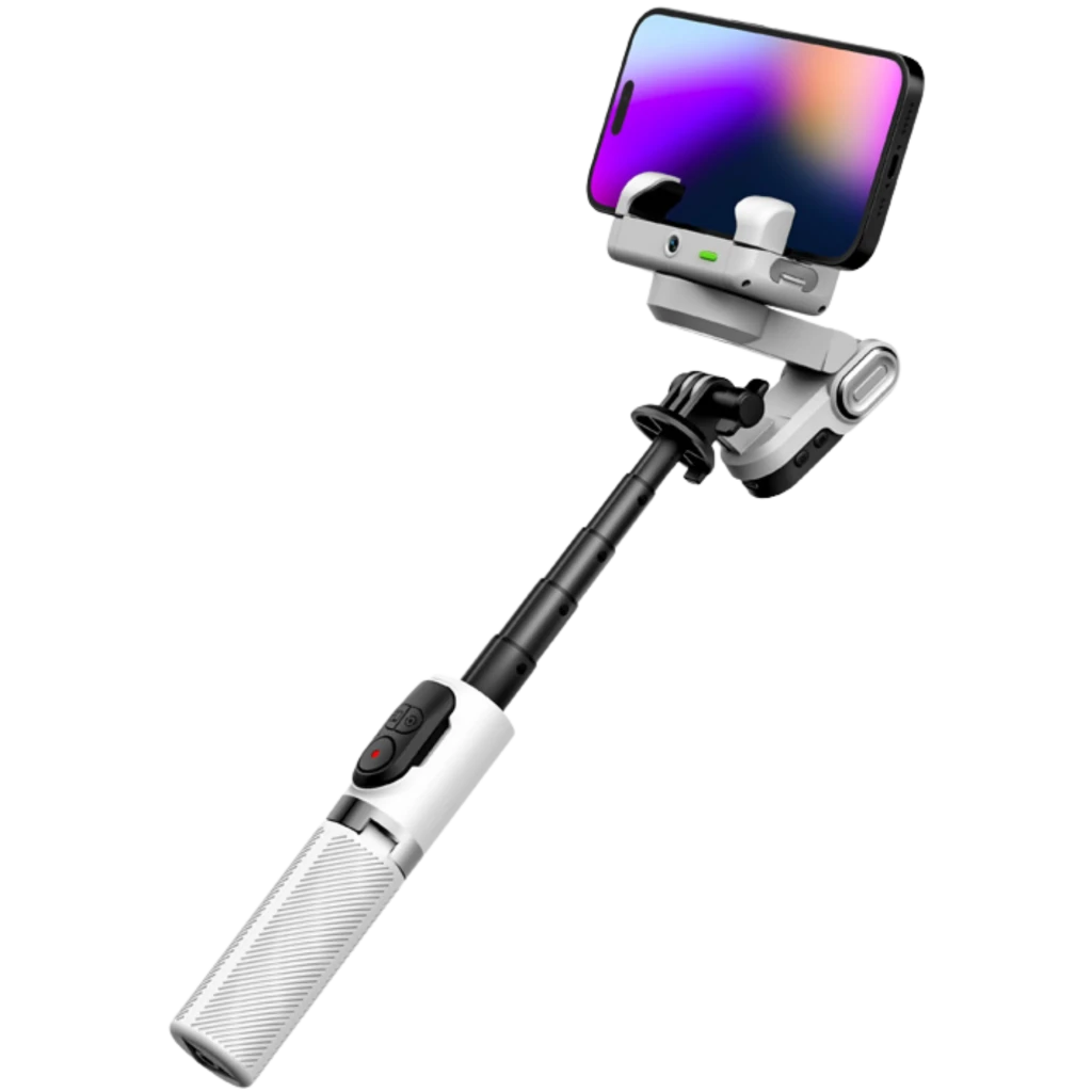 AOCHUAN Smart M1 Pro Gimbal Estabilizador Smartphone Plegable Blanco