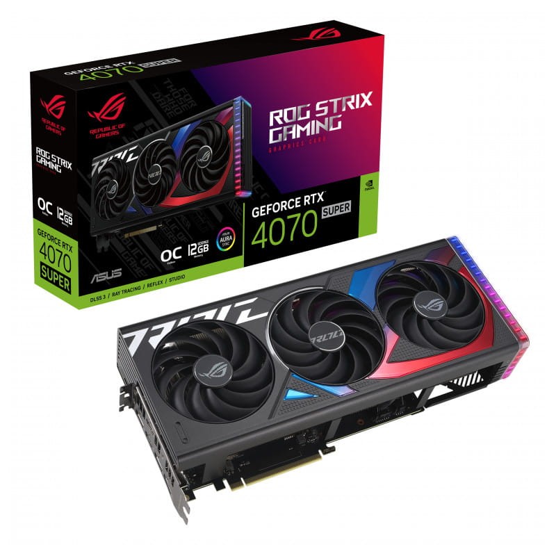ASUS ROG STRIX RTX4070S SUPER 12 GB GDDR6X Tarjeta gráfica