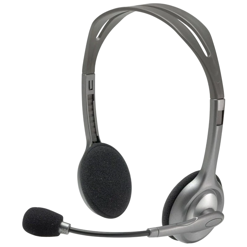 Auricular de Diadema Logitech H110 Plata