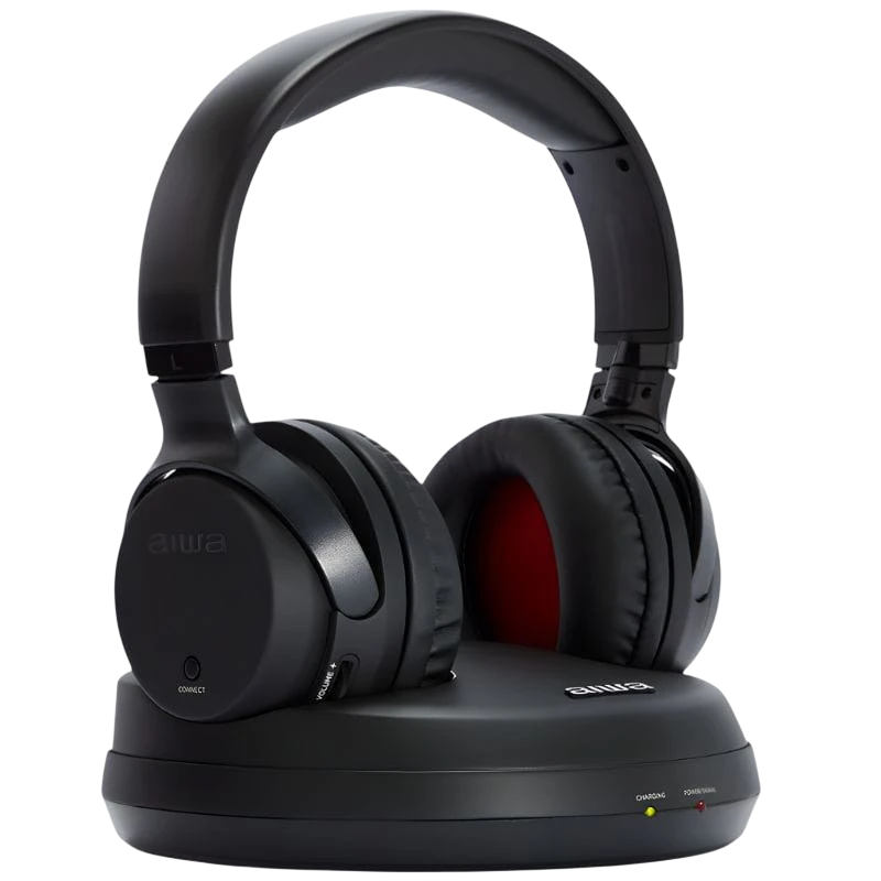 Aiwa WHF-930D/ Radiofrecuencia Auriculares Hi- Fi Inalámbricos de diadema con base