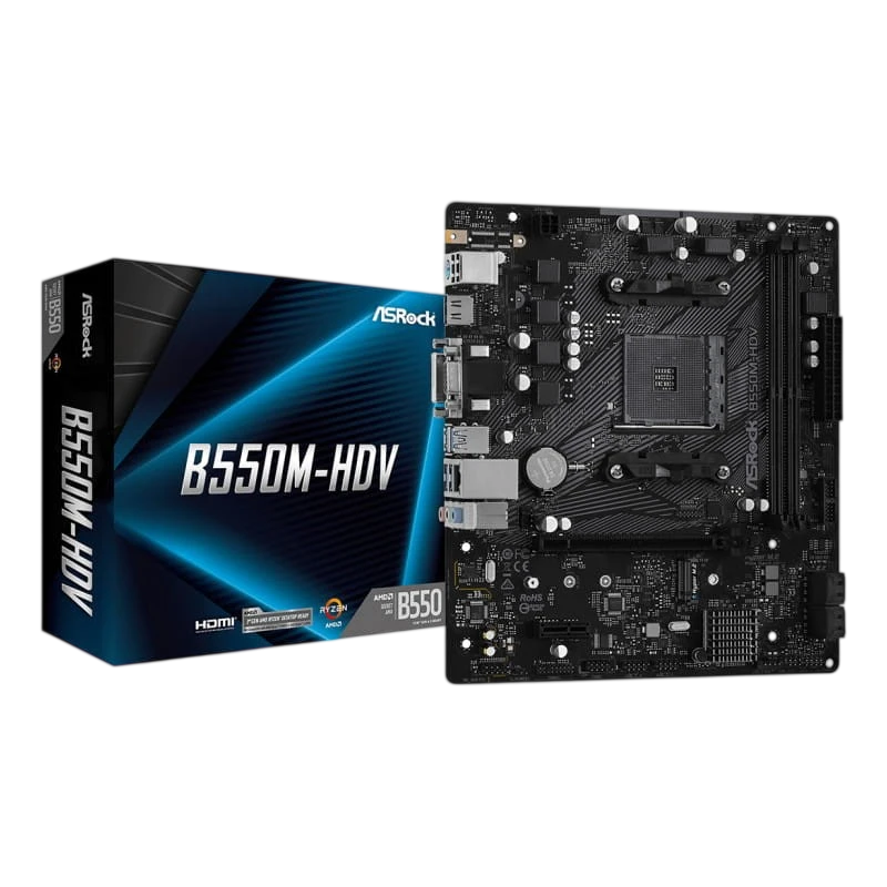 Asrock B550M-HDV AMD Zócalo AM4 64GB Micro ATX Negro