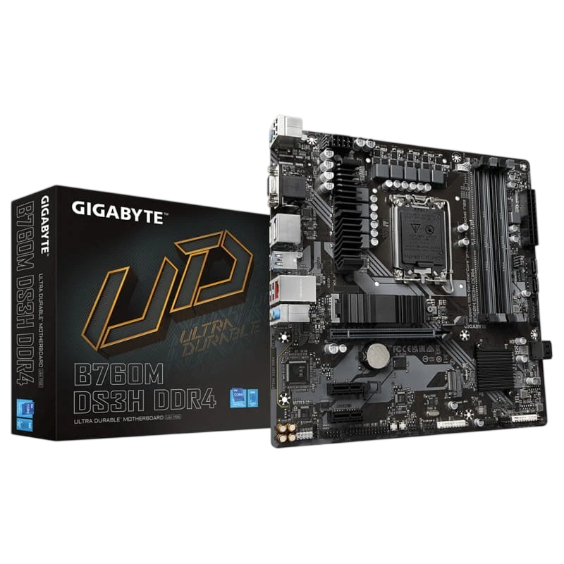 Gigabyte B760M DS3H DDR4 LGA 1700 micro ATX Ethernet 2.5 Gigabit