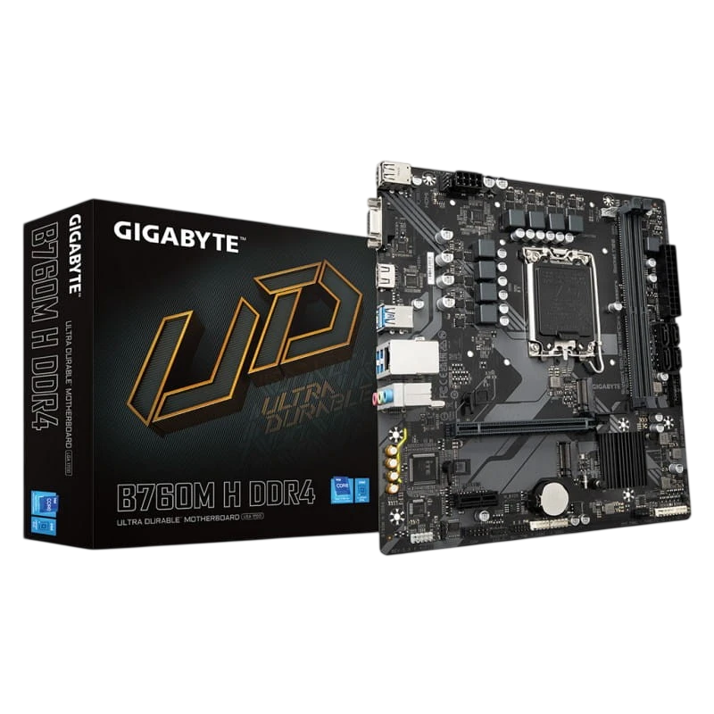 Gigabyte B760M H DDR4 (rev. 1.0) LGA 1700 micro ATX Gigabit Ethernet
