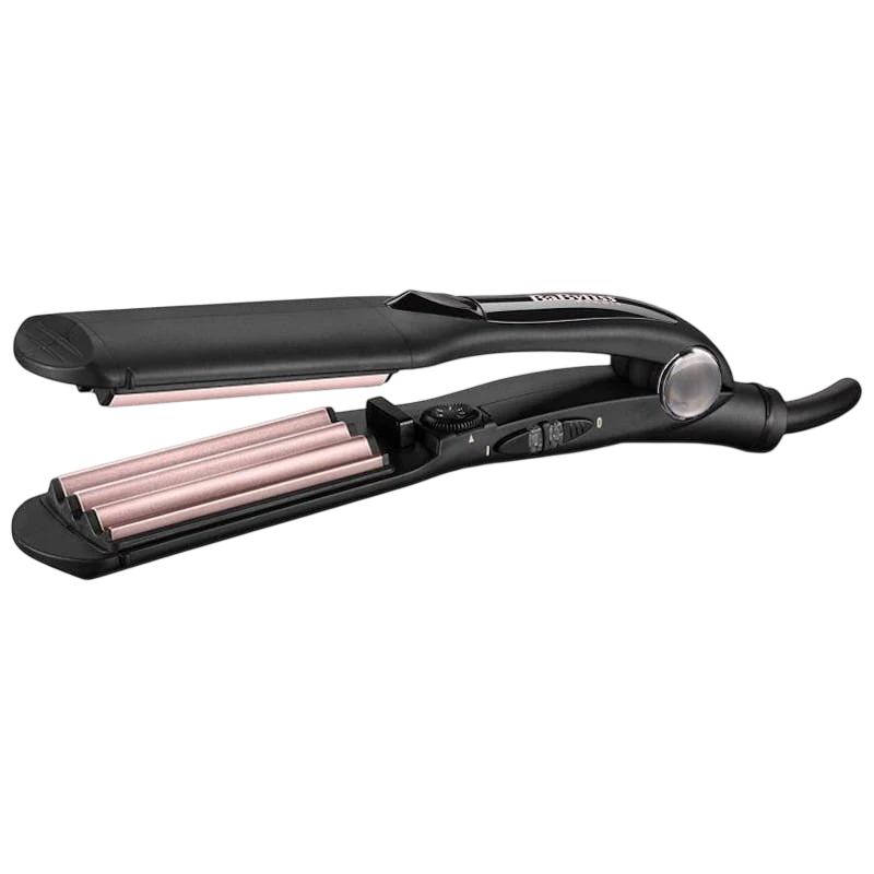 BaByliss The Crimper Plancha de pelo Negro/Rosa