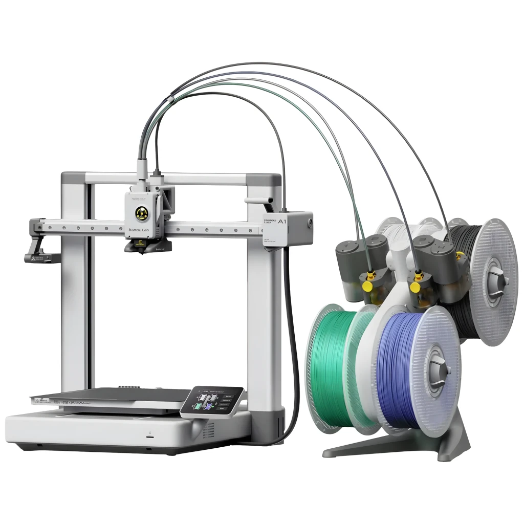 Bambu Lab A1 Combo FDM 500mm/s 256x256x256mm AMS Lite 4 Colores Impresora 3D
