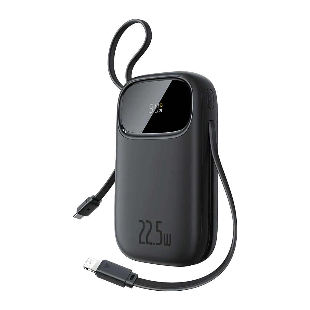 Power Bank Baseus EnerFill FC31 Carga Rápida 20000mAh 22.5W USB-C + Lightning Negro