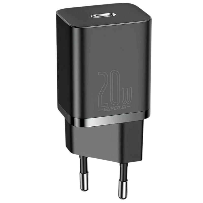 Baseus Super Si Quick Charger 1C 20W Negro Cargador de pared