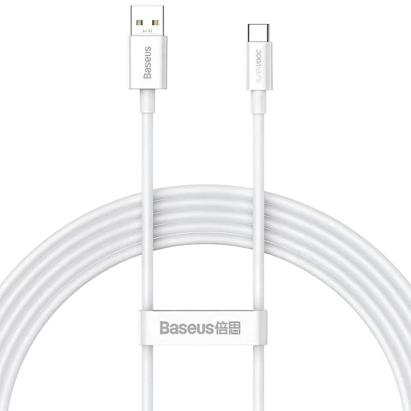 Baseus Superior Series Blanco Cable USB-A a Tipo C 2m