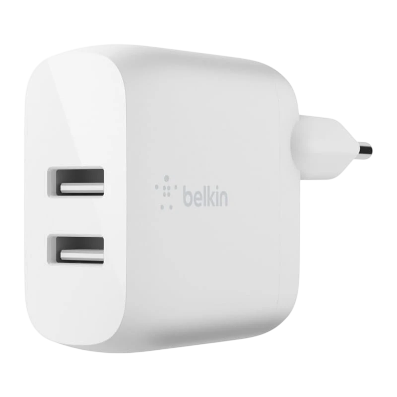 Belkin USB-A 24W Blanco Cargador Dual