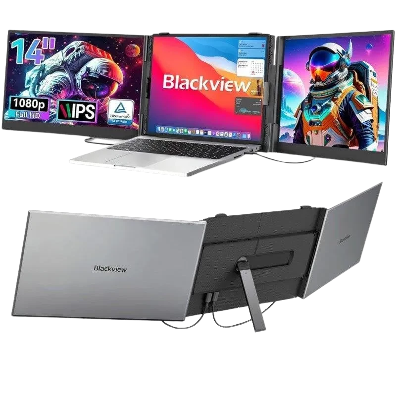 Blackview DCM6 14' FullHD IPS Dual USB-C con soporte Aluminio Doble Monitor Portátil