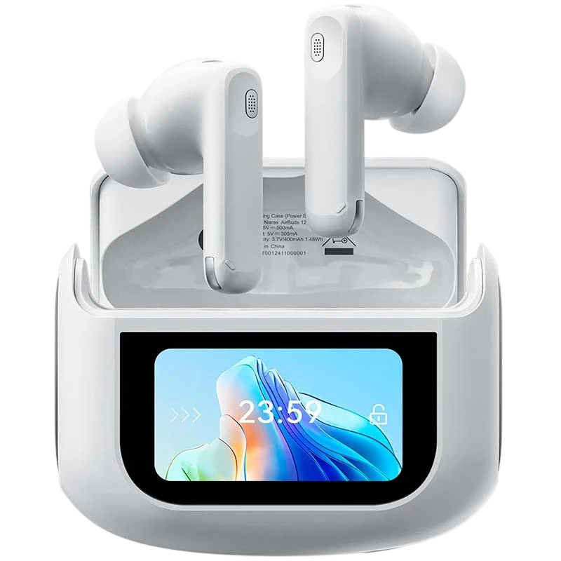 Blackview Airbuds 12 IPX7 Blanco y Estuche con Pantalla LED