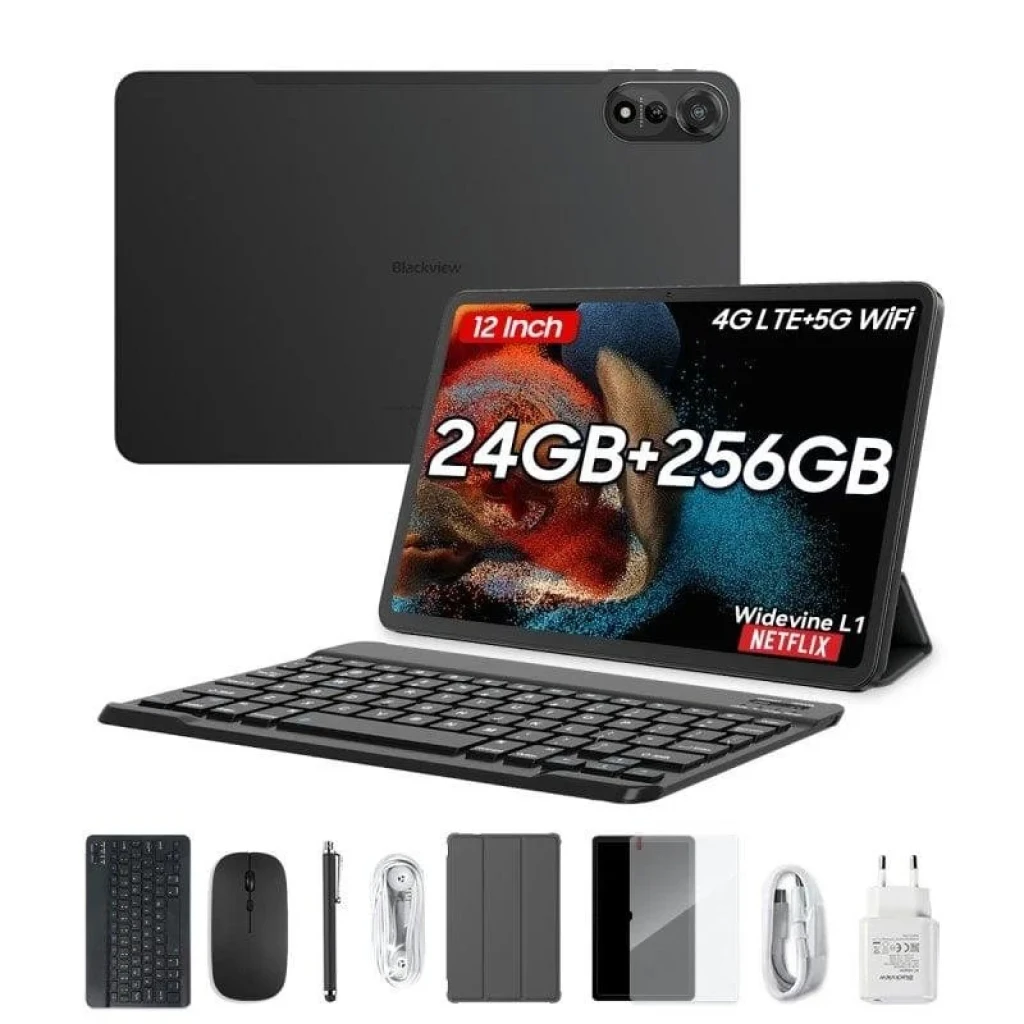 Blackview MEGA 2 12'' Wifi 12GB/256GB Gris Set Version Tablet