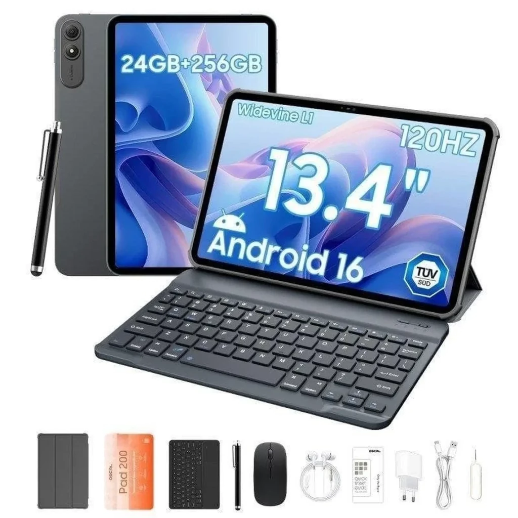 Blackview Oscal Pad 200 256GB Gris Cámara de 16 Mpx 6GB de RAM Set Version