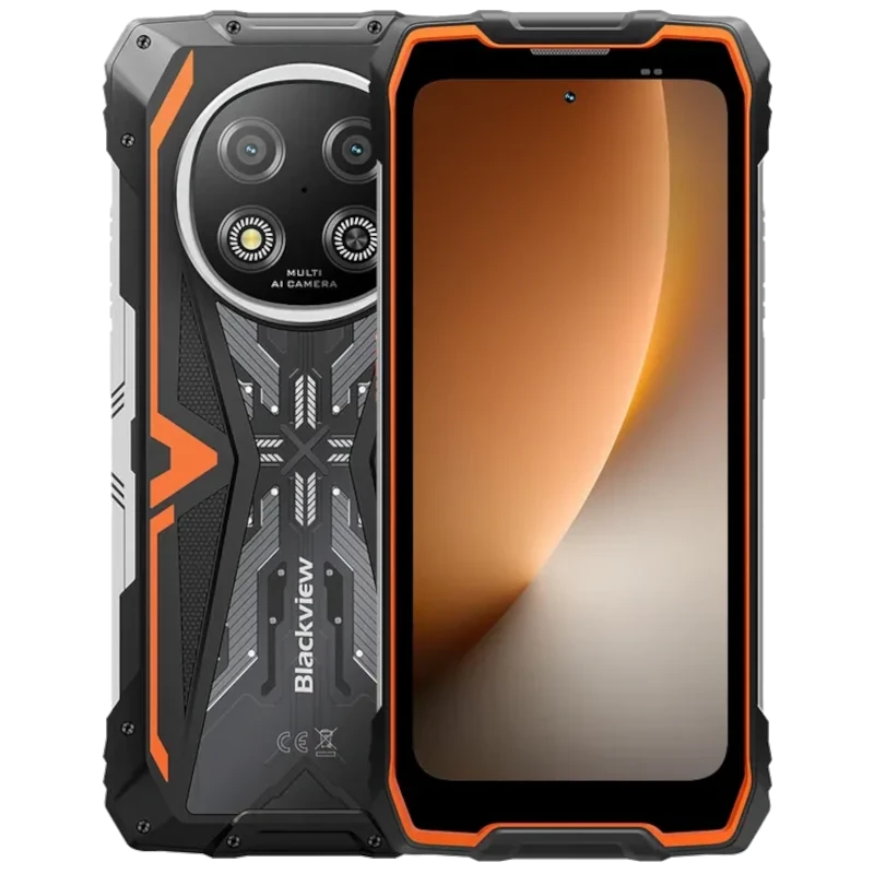 Blackview Rock 2 5G 256 GB Naranja Android 15 8GB RAM Batería de 15000 mAh