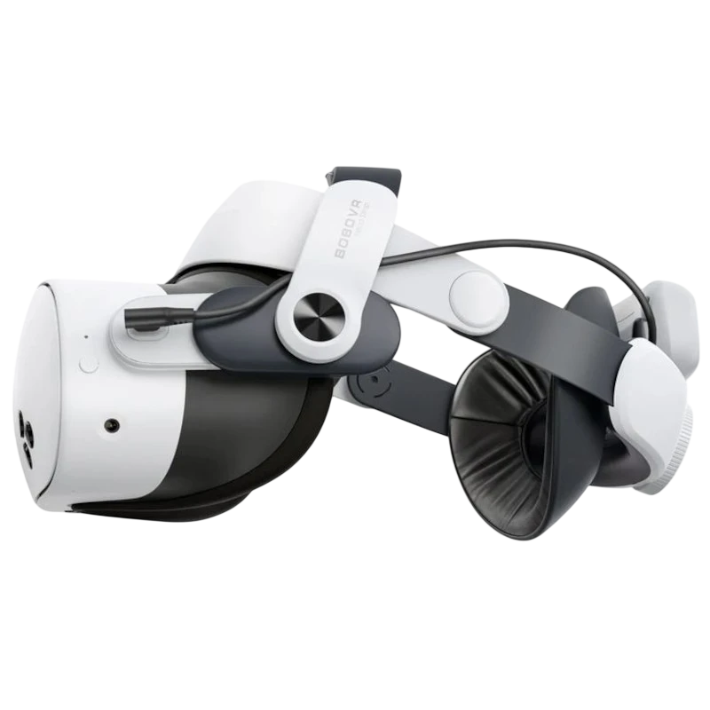 BOBOVR M3 Pro Correa de cabeza con batería para Meta Quest 3/3S Negro Accesorio para gafas de realidad virtual
