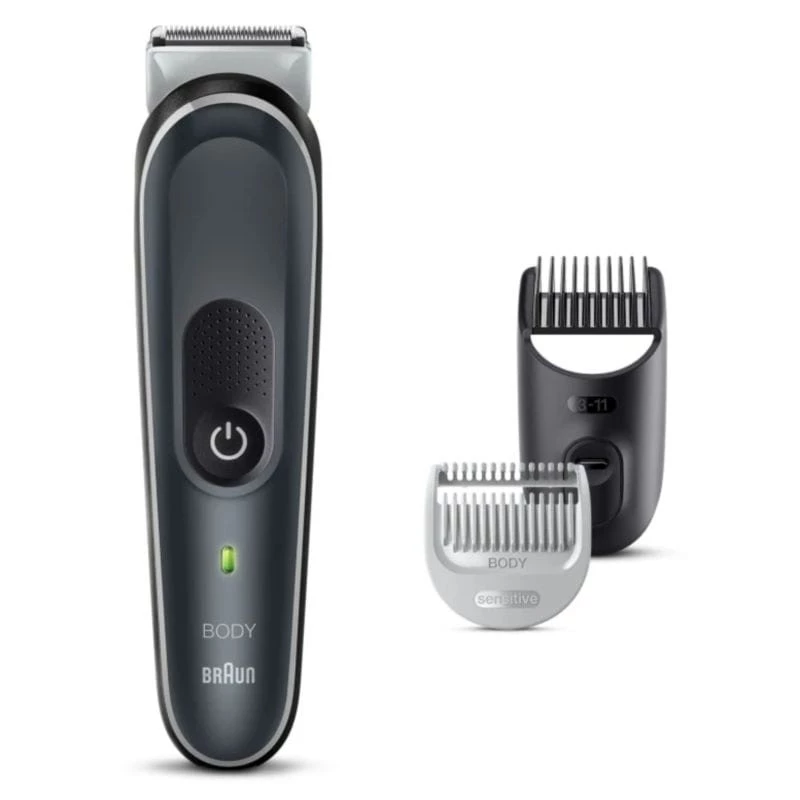 Afeitadora eléctrica Corporal Braun BodyGroomer 5 BG5340 3 en 1 Negro/Plata