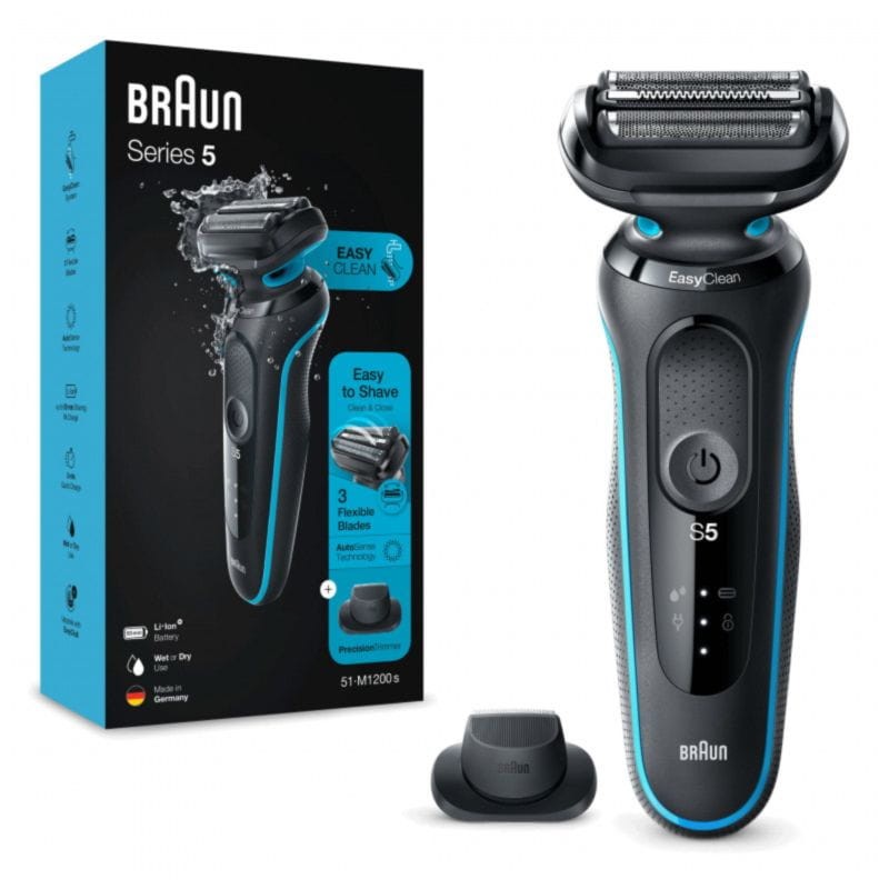 Afeitadora eléctrica Braun Series 5 51-M1200s Multifunción Wet/Dry Negro Azul