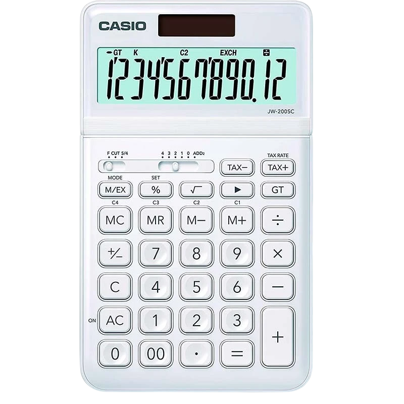 Calculadora de sobremesa Casio Stylish JW-200SC Blanco