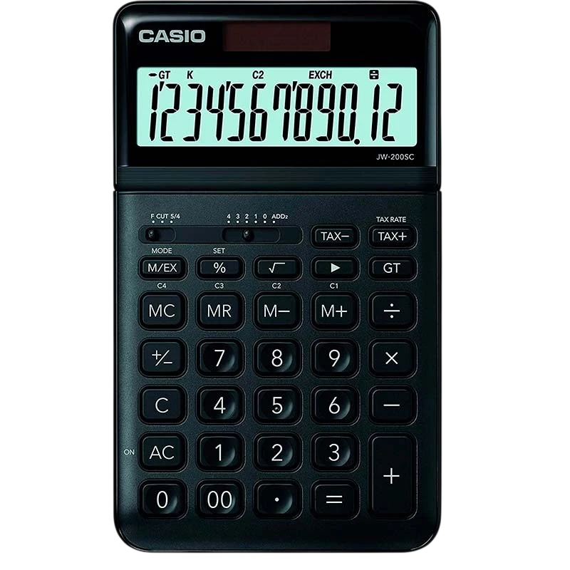 Calculadora de sobremesa Casio Stylish JW-200SC Negro