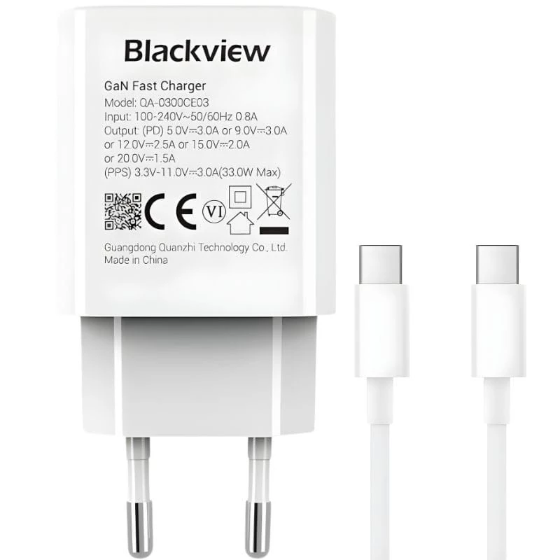 Blackview 33W USB-C carga rápida Cargador de pared Pack