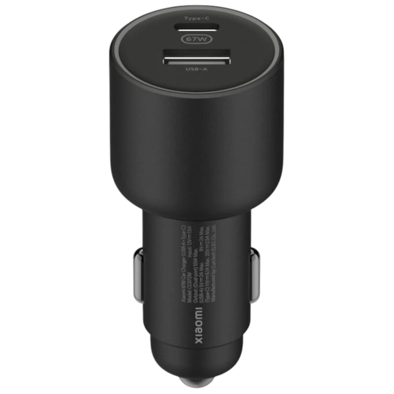 Cargador de Coche Xiaomi Car Charger 67W USB-A y USB Tipo C