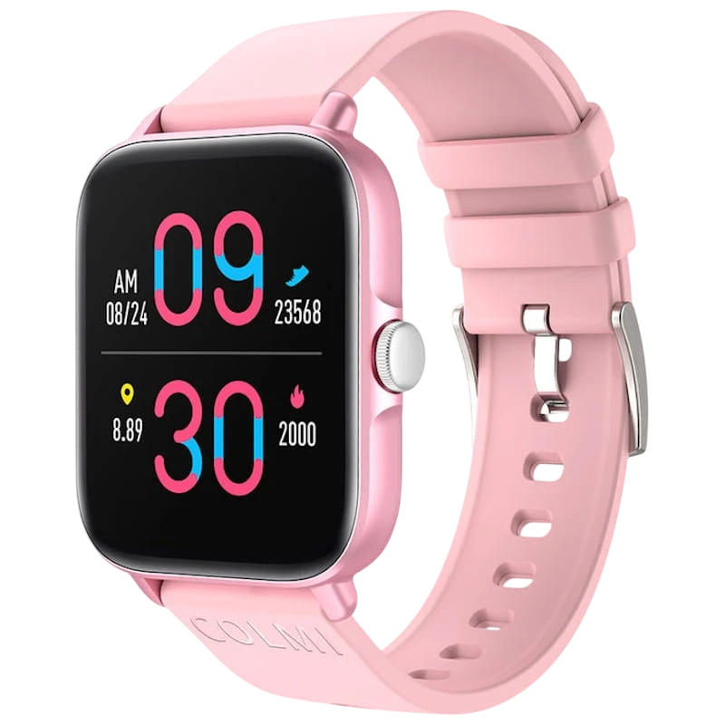 Colmi P28 Plus Rosa con Correa de Silicona Rosa Reloj Inteligente
