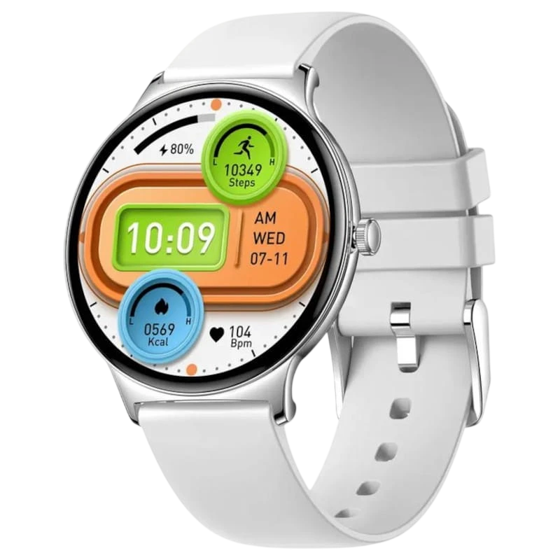 Colmi V89 Correa Silicona Plata Reloj Inteligente