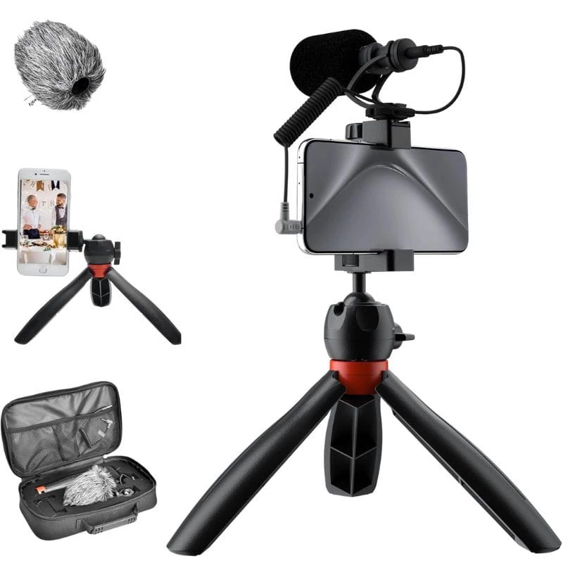 COMICA VM10-K2 PRO Trípode con Micrófono Kit de video para smartphones