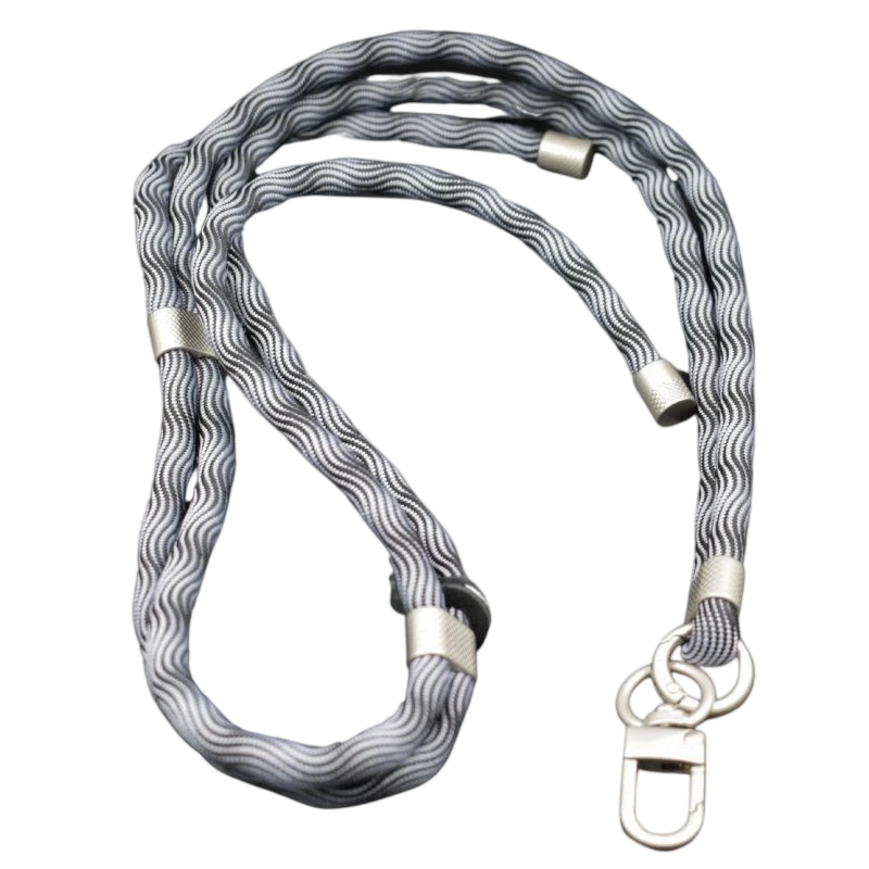 Cordón Para Móvil Negro y Blanco Universal con Tarjeta para todas las fundas