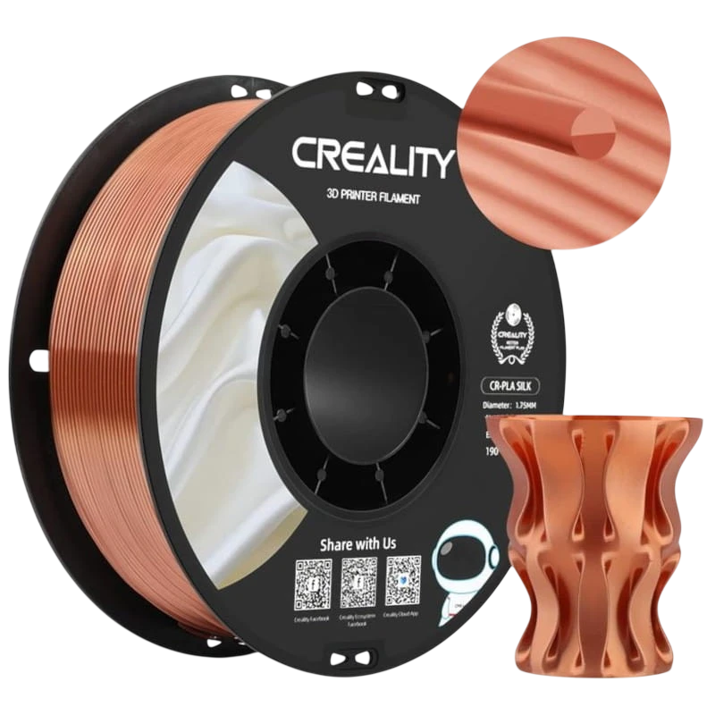Filamento Creality PLA CR-Silk Cobre y Oro 1.75mm Bobina de 1kg