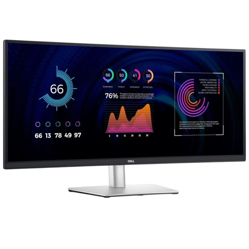 Dell P Series P3424WE 34.1' WQHD IPS UltraWide Curva Negro