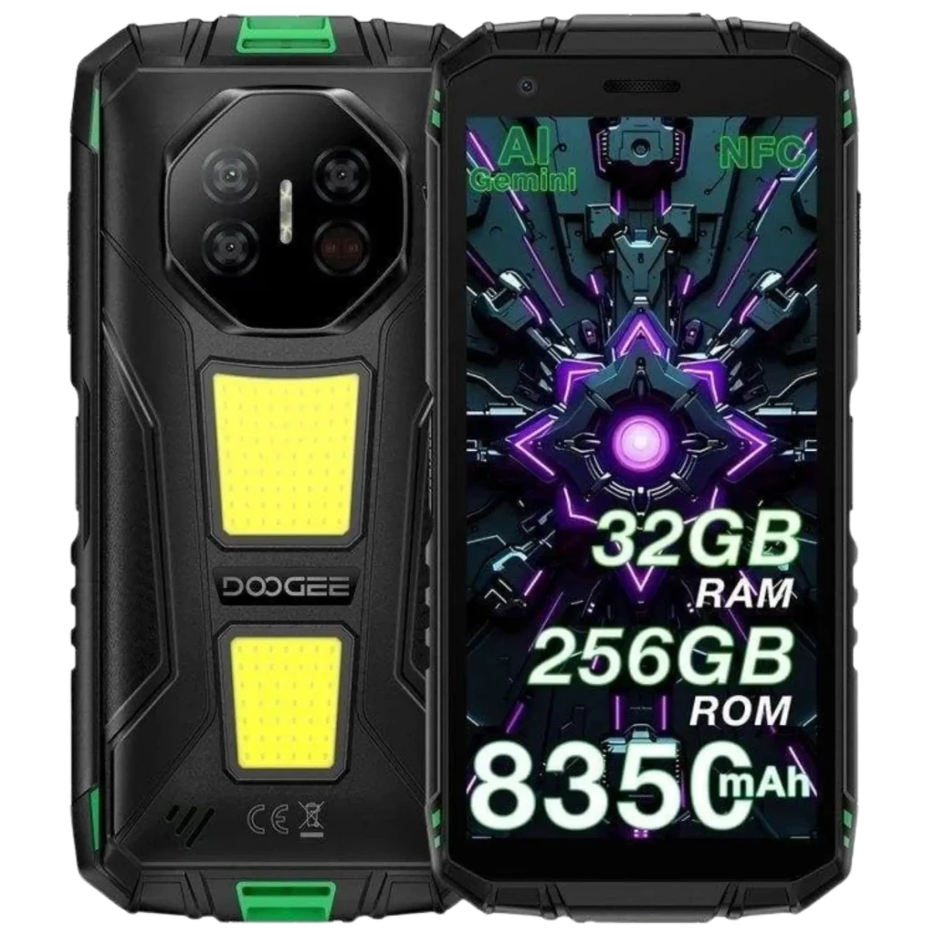 Doogee Fire 3 Max 4G Verde 256GB Unisoc T7250 Octa-Core 8 GB+ 24 Virtual GB RAM