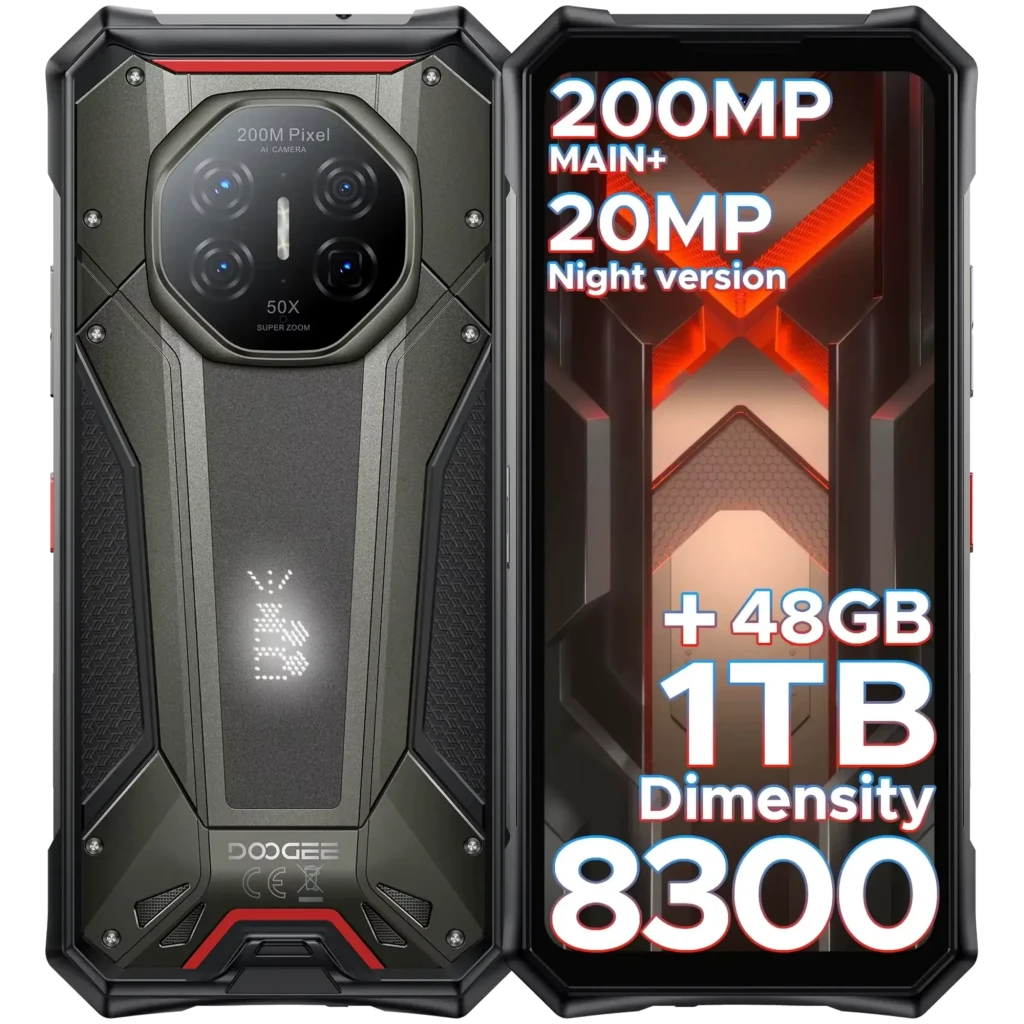 Doogee S300 Plus 1TB Gris Procesador MediaTek 12GB de RAM Cámara de 100 Mpx