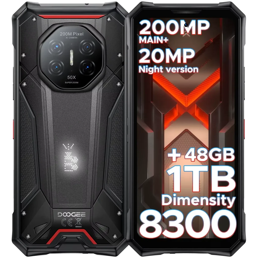 Doogee S300 Plus 1TB Negro Cámara de visión nocturna 12GB de RAM Rugged