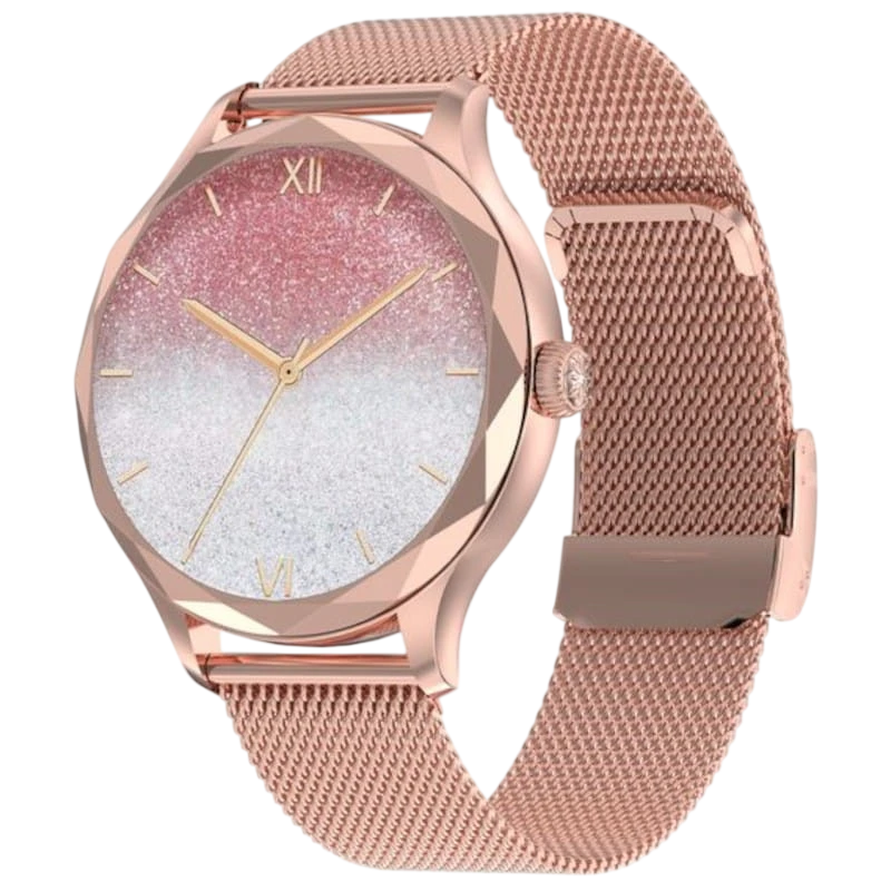 DT NO.1 DT Diamond Dorado con Correa Metálica Reloj inteligente
