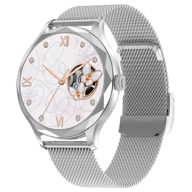 DT NO.1 DT Diamond Plata con Correa Metálica Reloj inteligente