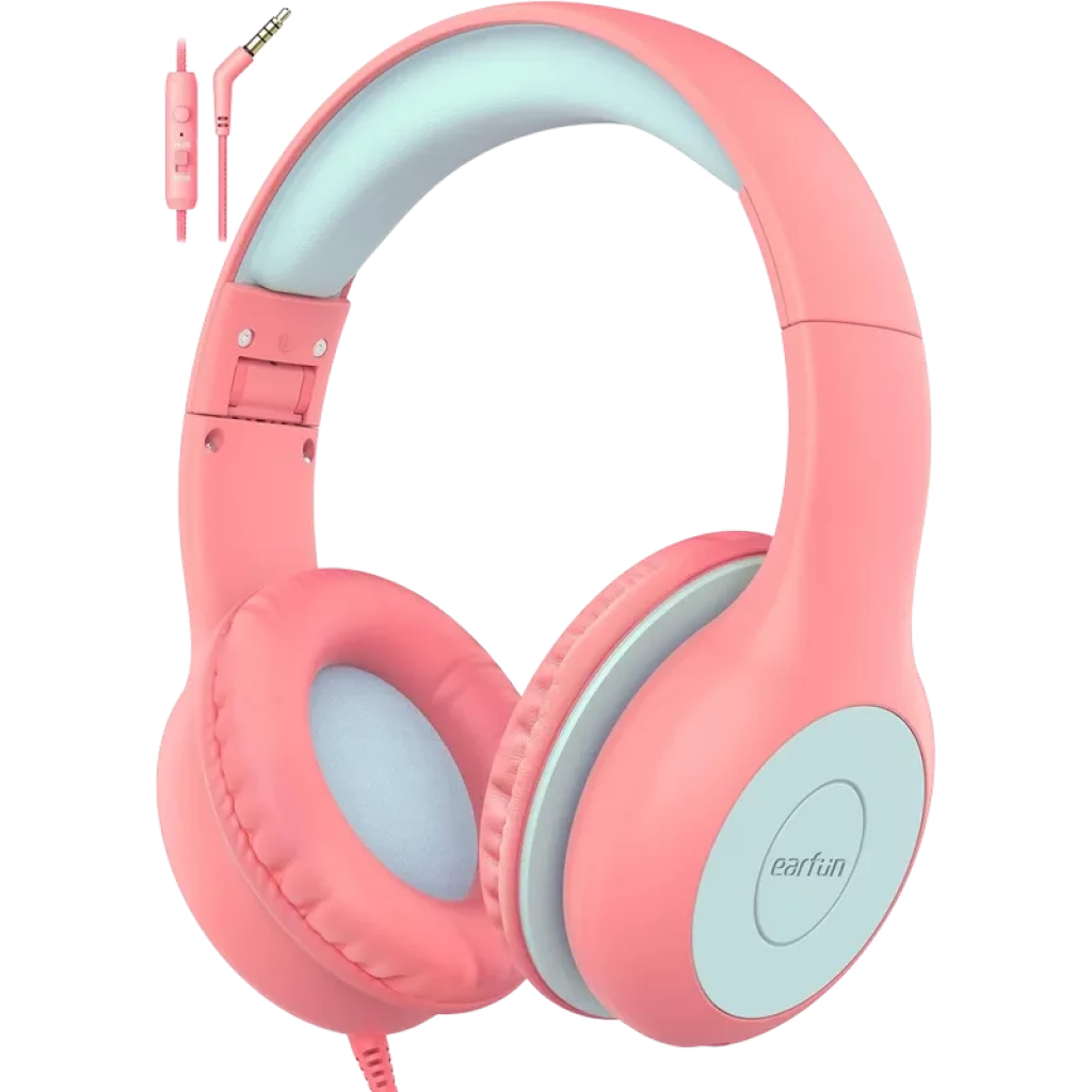 Earfun K1 RosaAzul Limitador 85/94dB SharePort Auriculares para Niños
