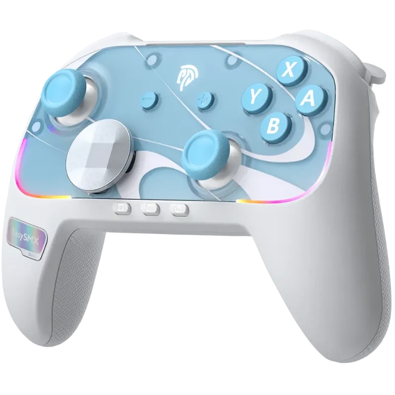 EasySMX S10 Switch Gamepad Blanco Mando Inalámbrico para Nintendo Switch 2 con Vibración HD