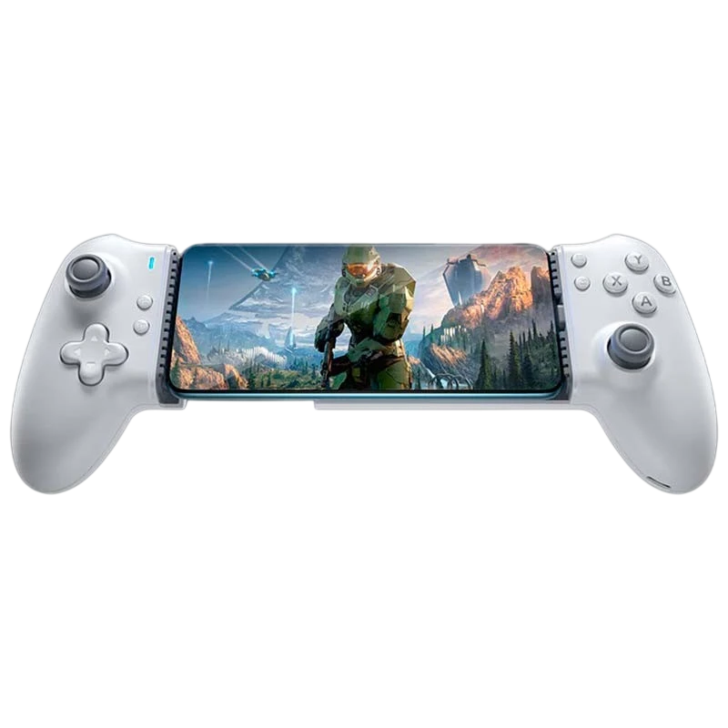EasySMX M15 Blanco Android/iOS (USB-C) Gamepad para smartphones Botones Mecánicos Hall Joysticks Vibración Ajustable Plug and Play