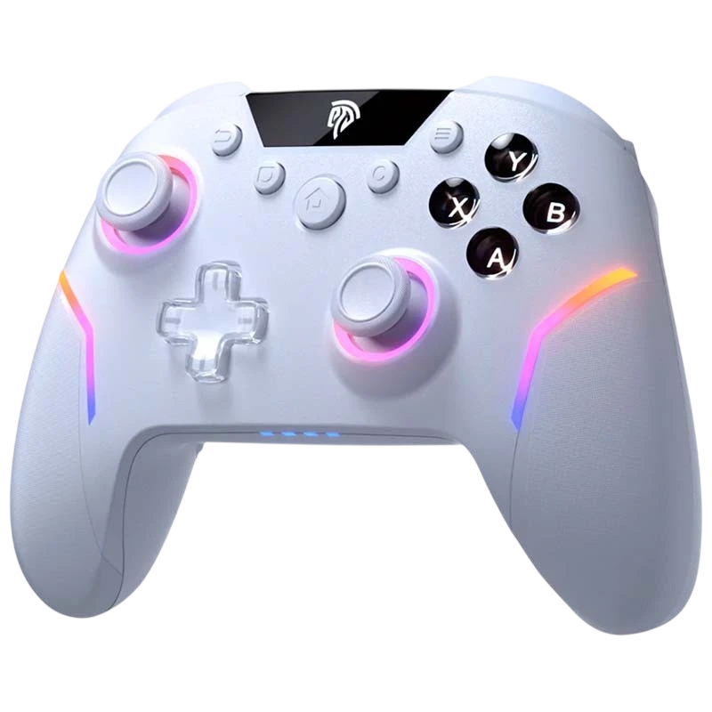 EasySMX X20 Blanco Gamepad con Botones Mecánicos para PC Switch y Smartphone (Android e iOS)