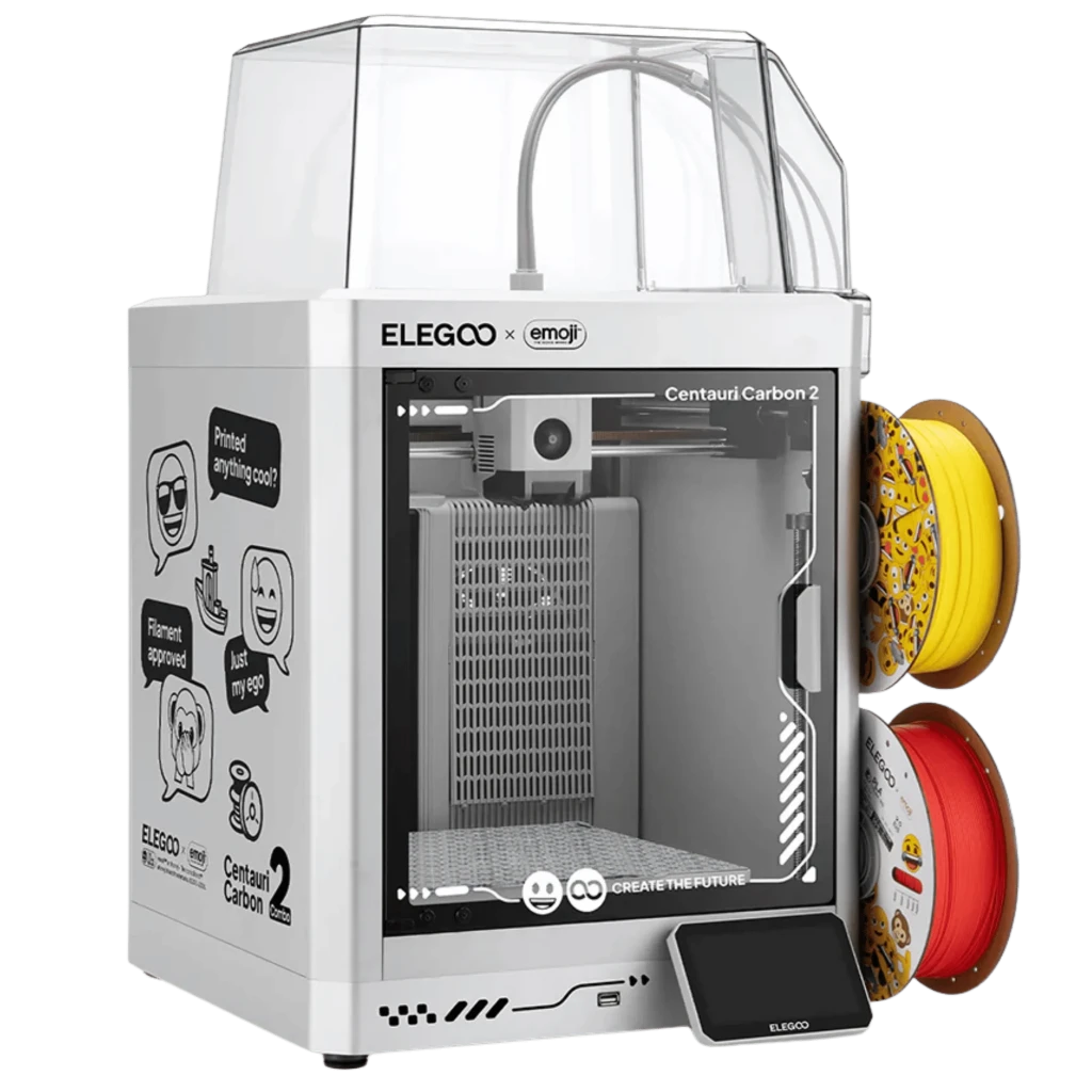 Elegoo Centauri Carbon 2 Combo x Emoji 4 Colores FDM 500mm/s 256x256x256mm Impresora 3D