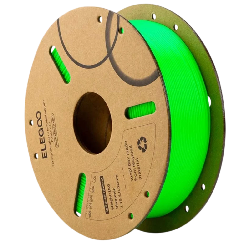 ELEGOO PLA Verde para Impresoras 3D FDM Filamento 1.75mm Bobina de 1kg