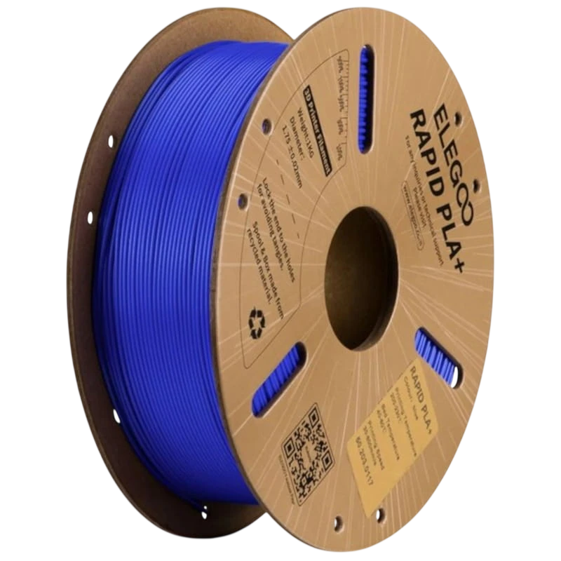 Filamento ELEGOO Rapid PLA + (PLUS) Azul 1.75mm Impresión de alta velocidad hasta 600mm/s Bobina de 1kg
