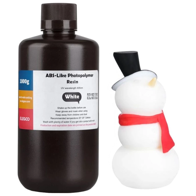 ELEGOO Resina ABS Color Blanco Para Impresoras 3D de Resina LCD 1KG