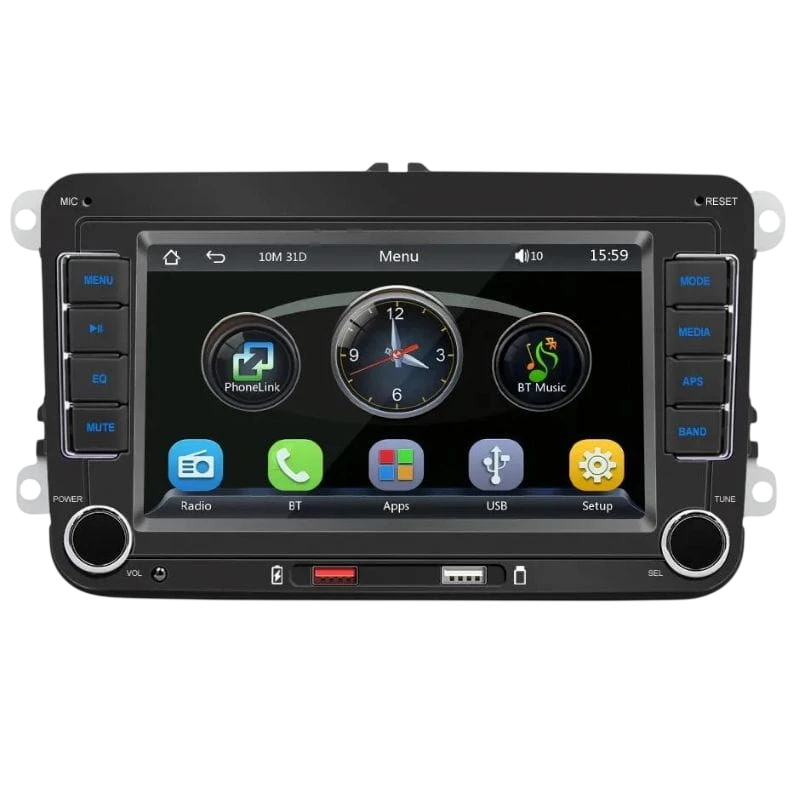 F9070C Bluetooth/Carplay/USB Negro Autoradio 2 DIN