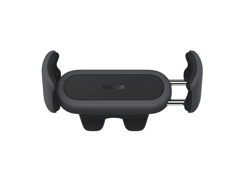 Baseus Steel Cannon 2 Universal Para rejilla de coche Clip doble con revestimiento de silicona Rotación 360º Negro