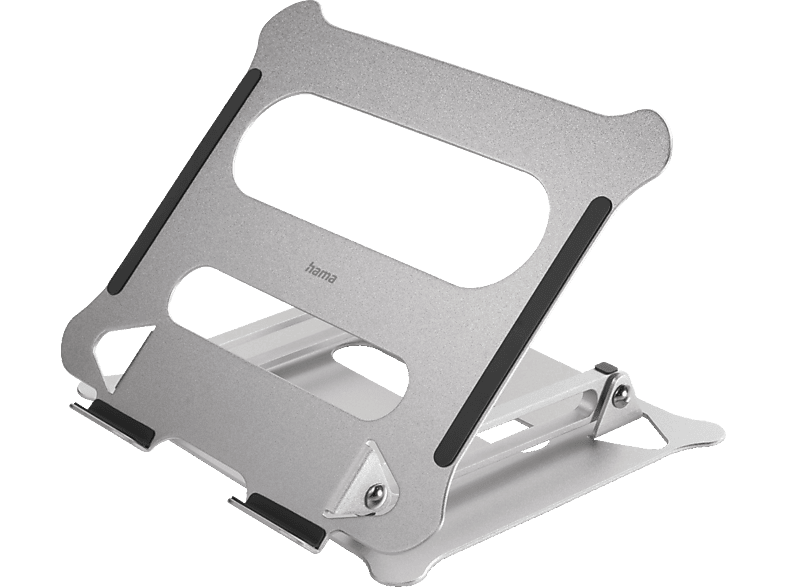 Hama 00126815 Tamaño del Portátil 40 cm Antideslizante Inclinable Carga Máxima 5 kg Plata