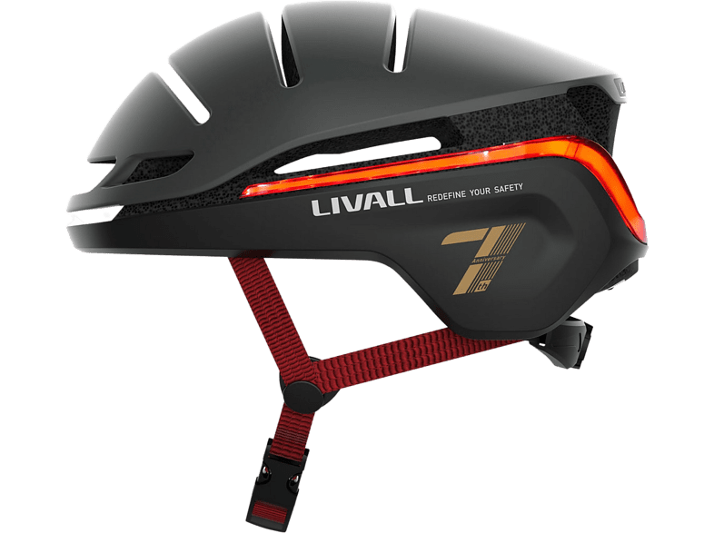 Livall EVO21 L (57 - 61 cm) Control remoto Iluminación 360º Alarma SOS Batería 500 mAh Negro