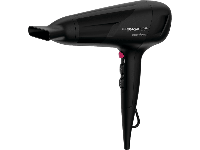Rowenta Studio Dry CV5803F0 2100 W Motor DC 2 velocidades 3 temperaturas Función Thermo Control Negro y fucsia