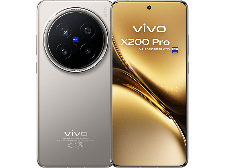 vivo X200 Pro Titan Titanium 512 GB 16 GB RAM 6.78 AMOLED 8T LTPO MediaTek Dimensity 9400 (3nm) 6000 mAh